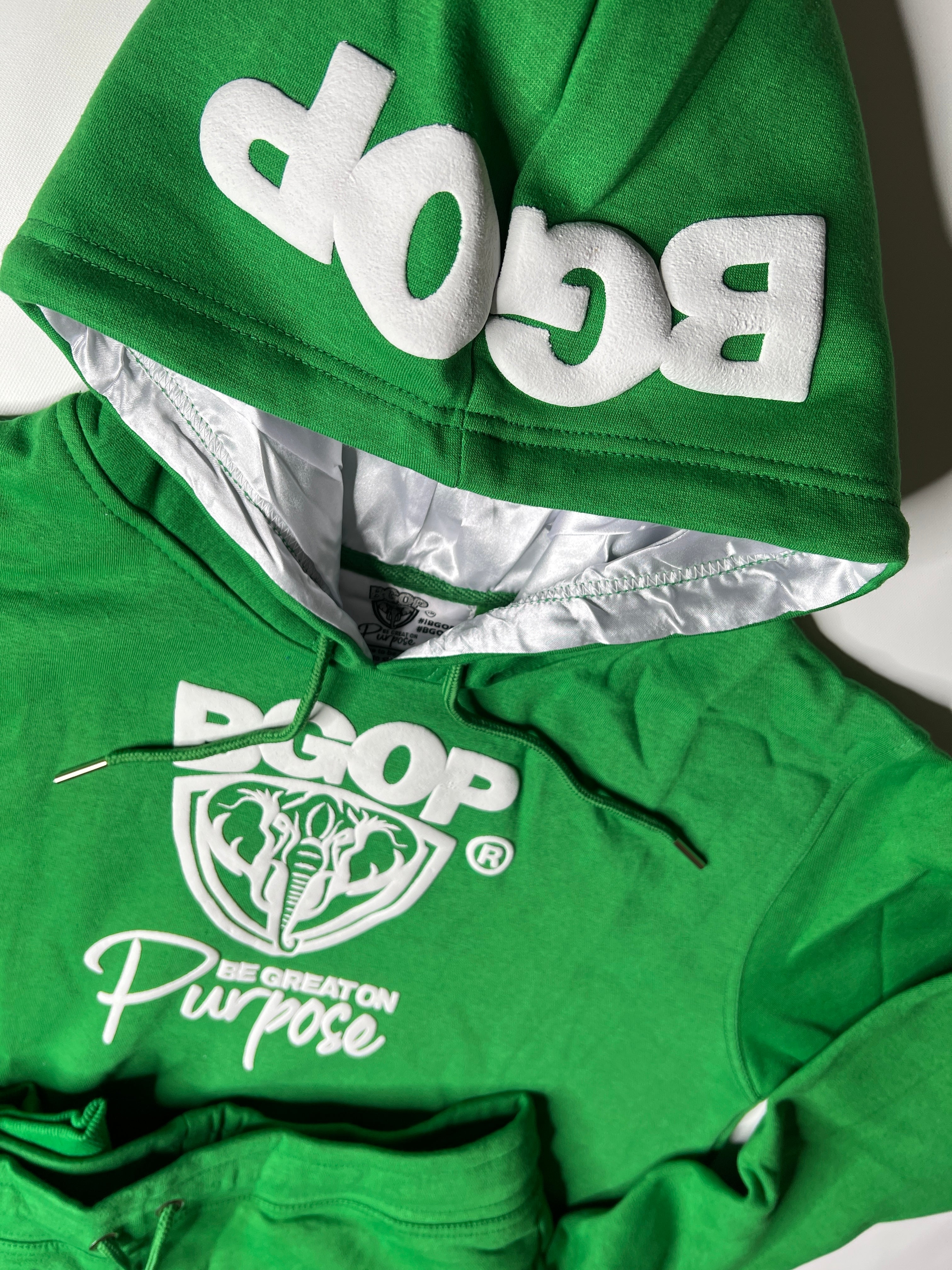 Big green online hoodie